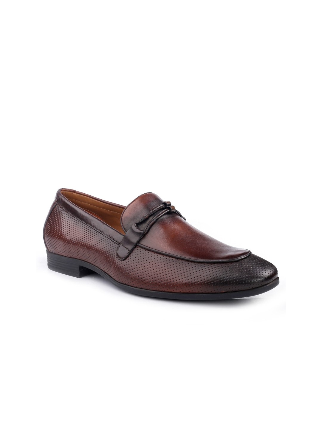 

One8 Men Tan Solid Formal Loafers