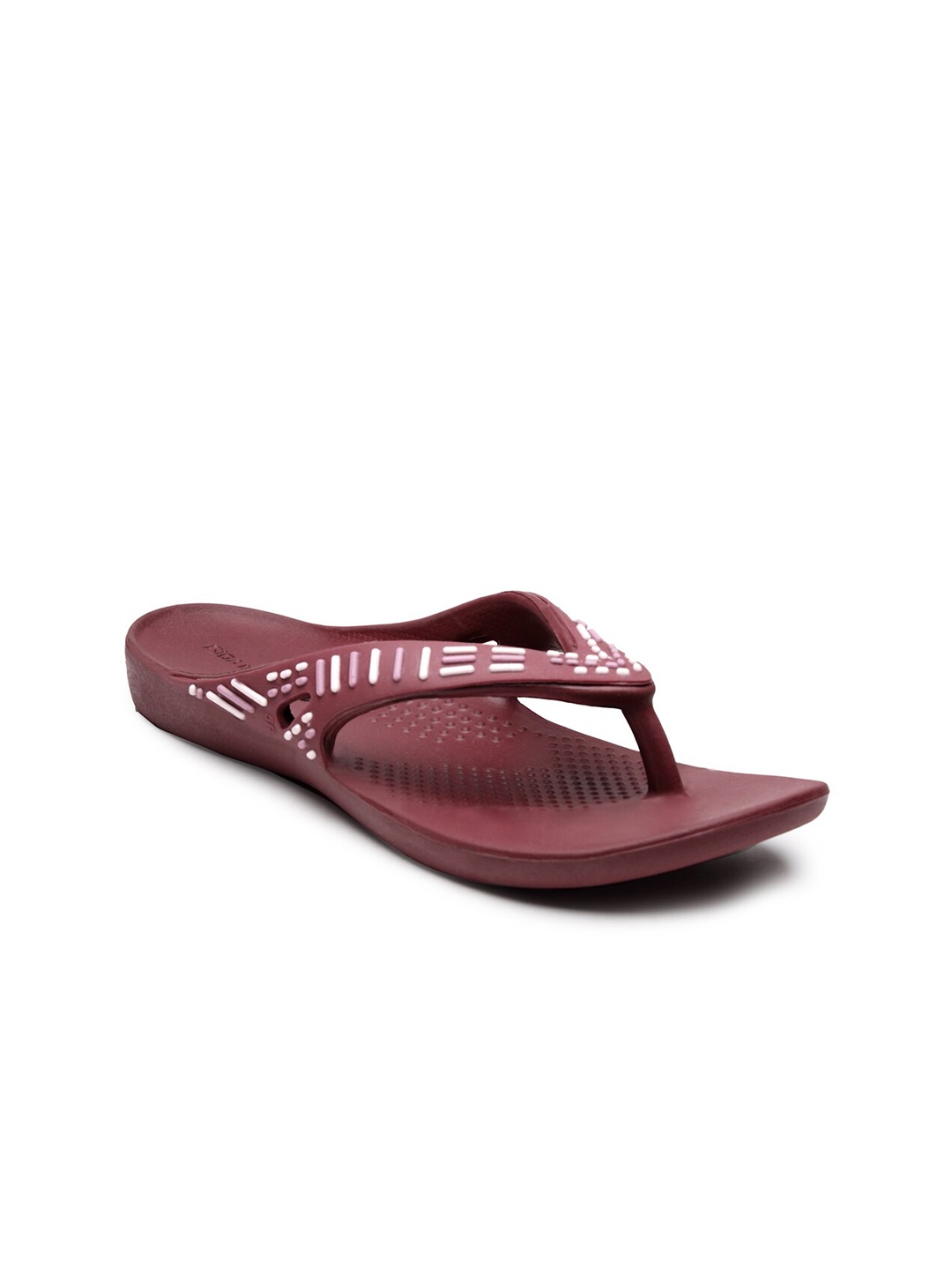 

DA NATURO ITALY Women Red & White Rubber Slip-On