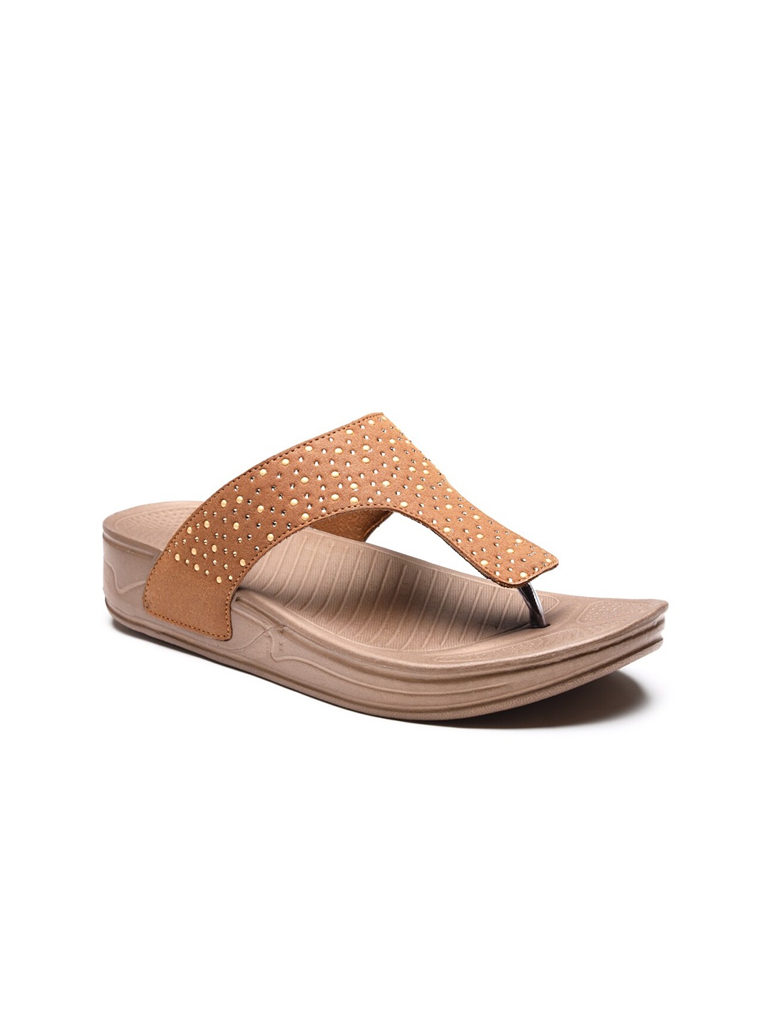 

DA NATURO ITALY Women Brown & White Rubber Slip-On