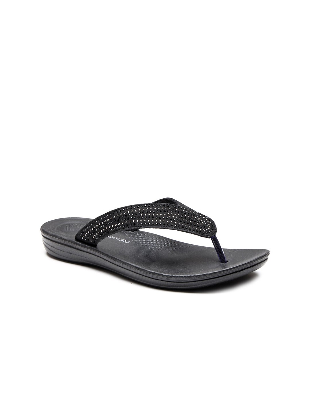 

DA NATURO ITALY Women Black Rubber Slip-On
