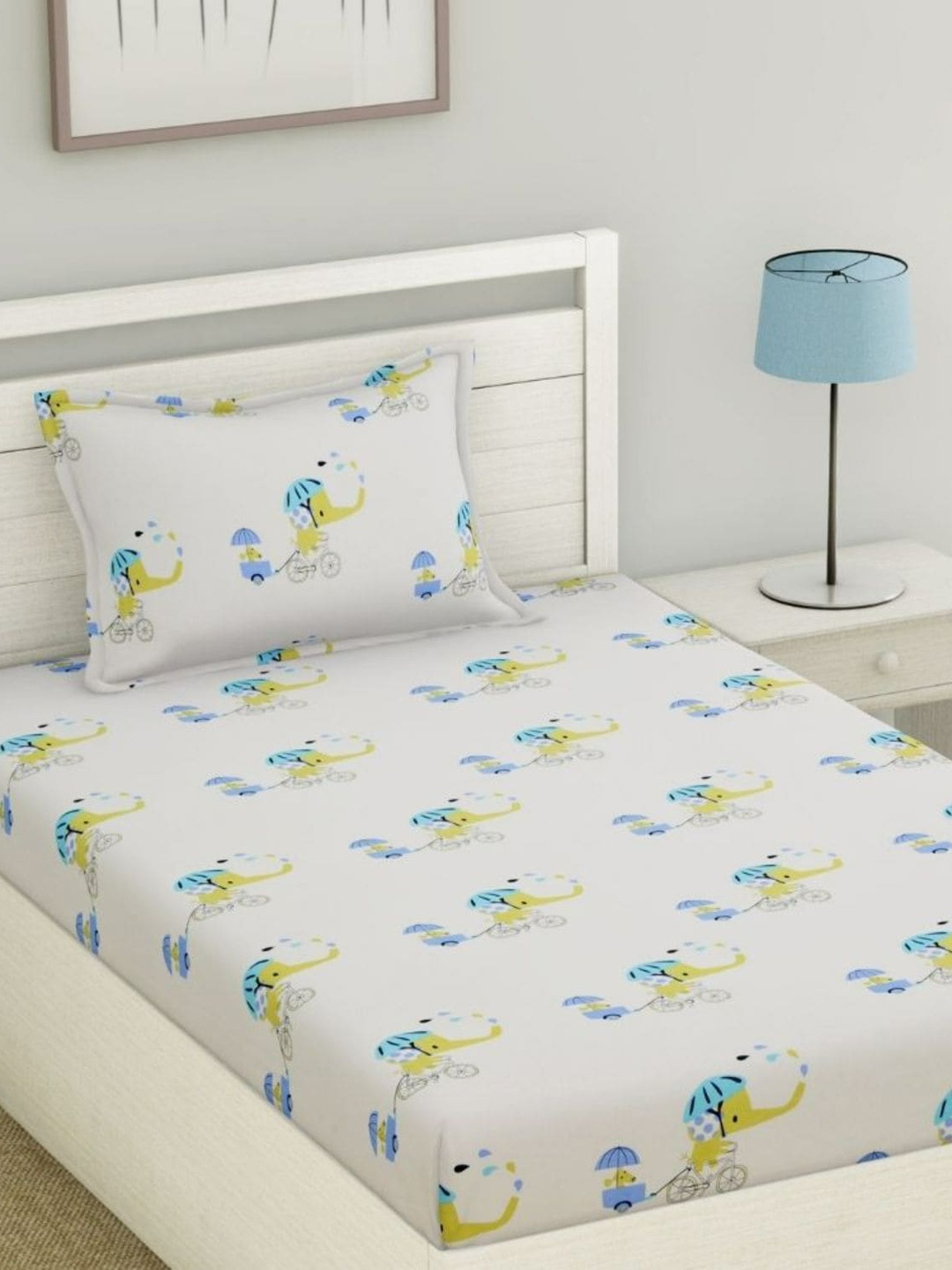 

haus & kinder Unisex Kids Blue Bedsheets