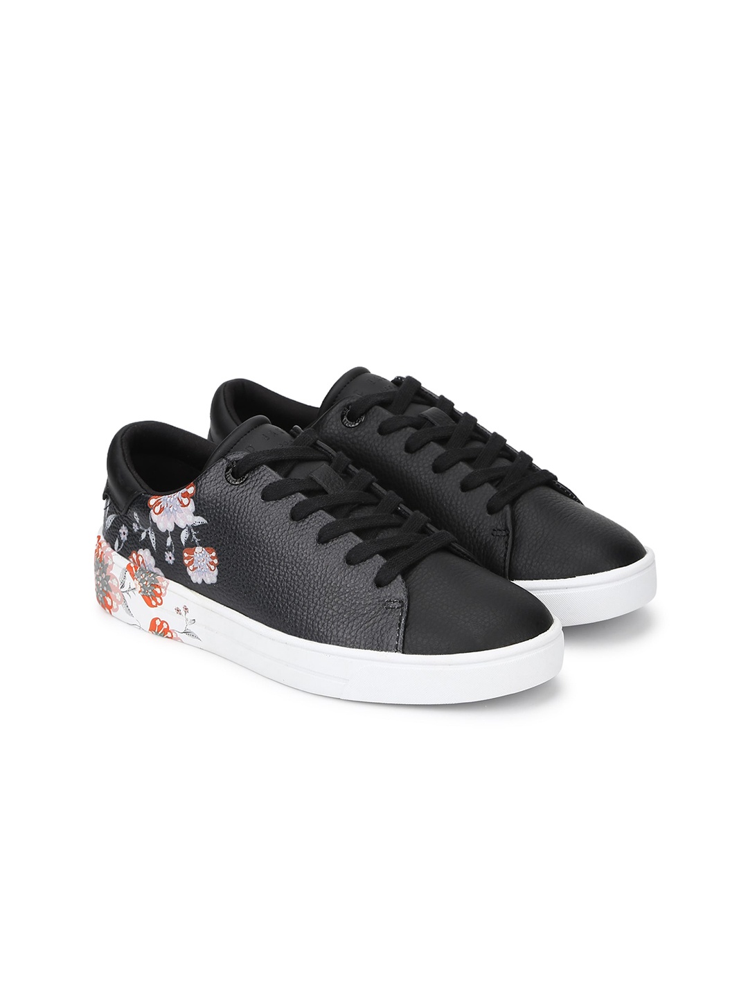 

Ted Baker Women Black Printed Leather Sneakers