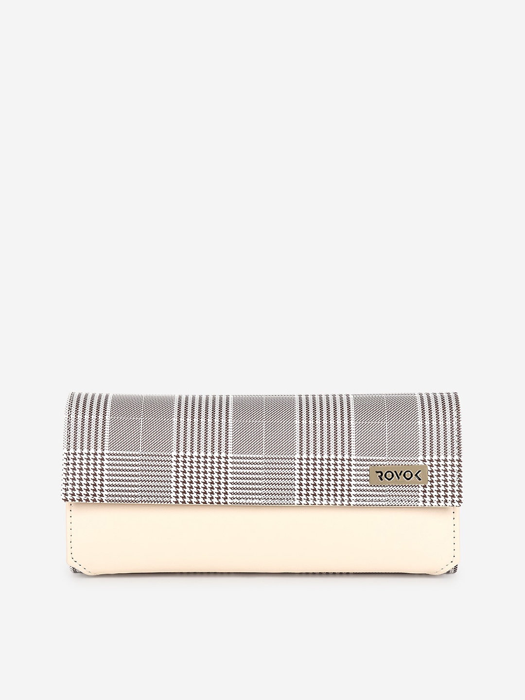 

ROVOK Cream-Coloured Printed Two Fold Wallet