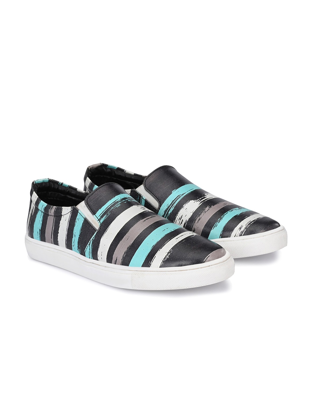 

KLEAT Men Multicoloured Woven Design Slip-On Sneakers, Multi