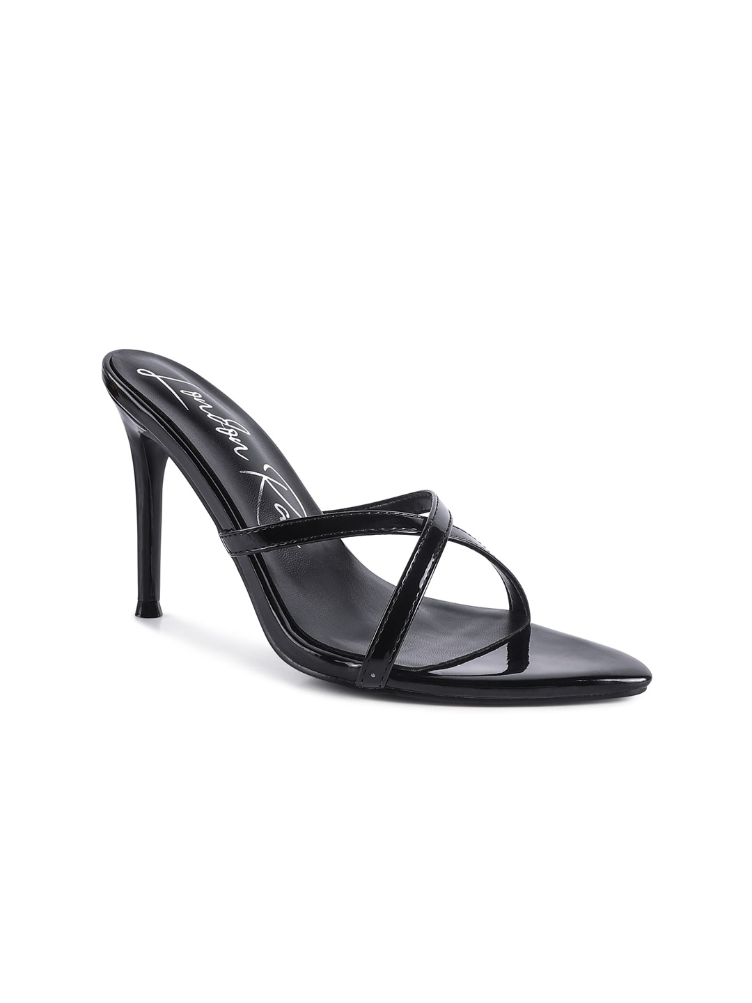 

London Rag Black Solid Party Sandals