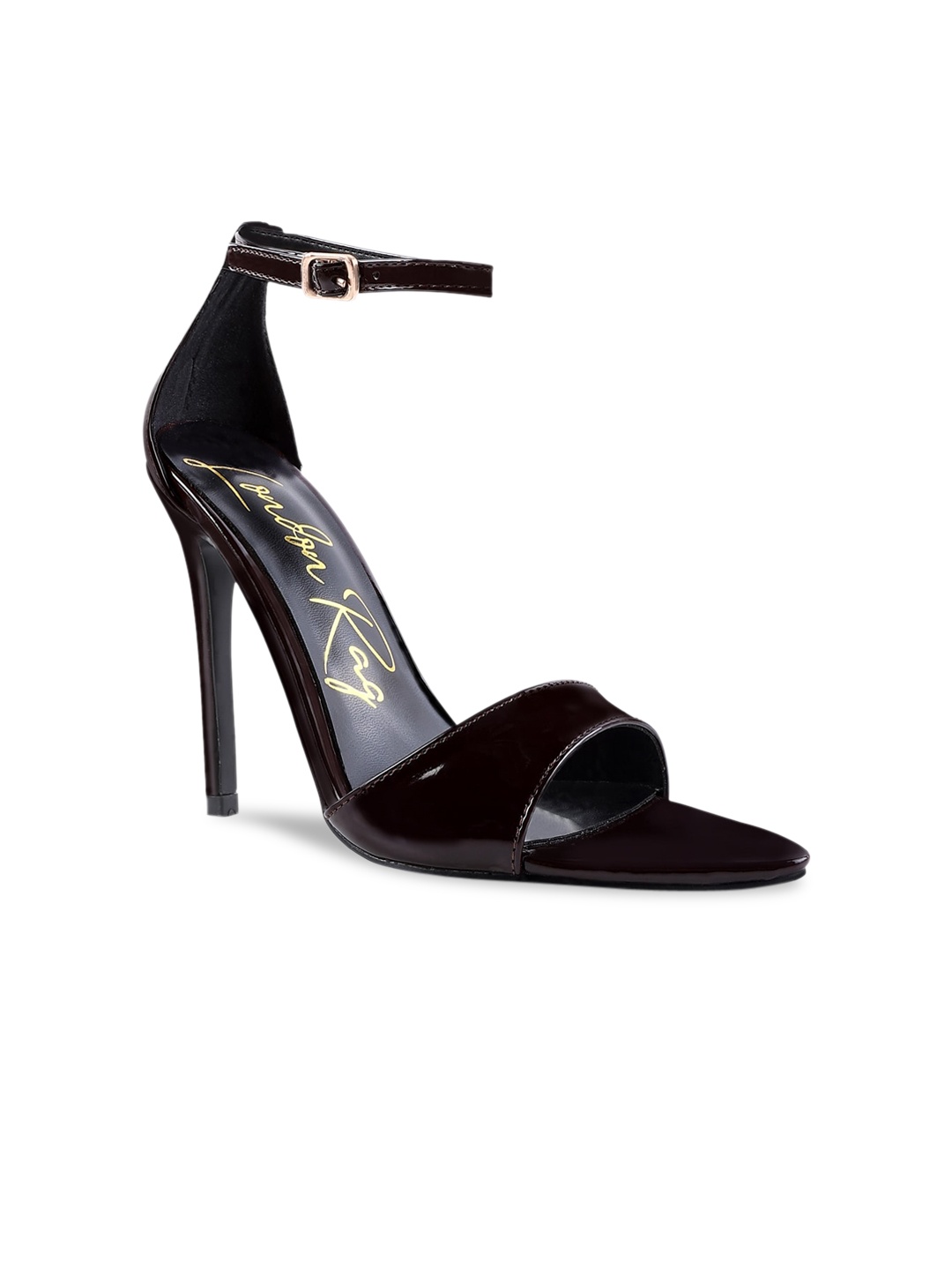 

London Rag Coffee Brown Party Stiletto Sandals