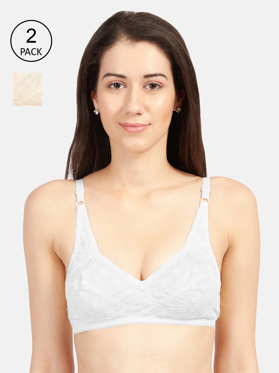 

Sonari Women Multi Bra, White