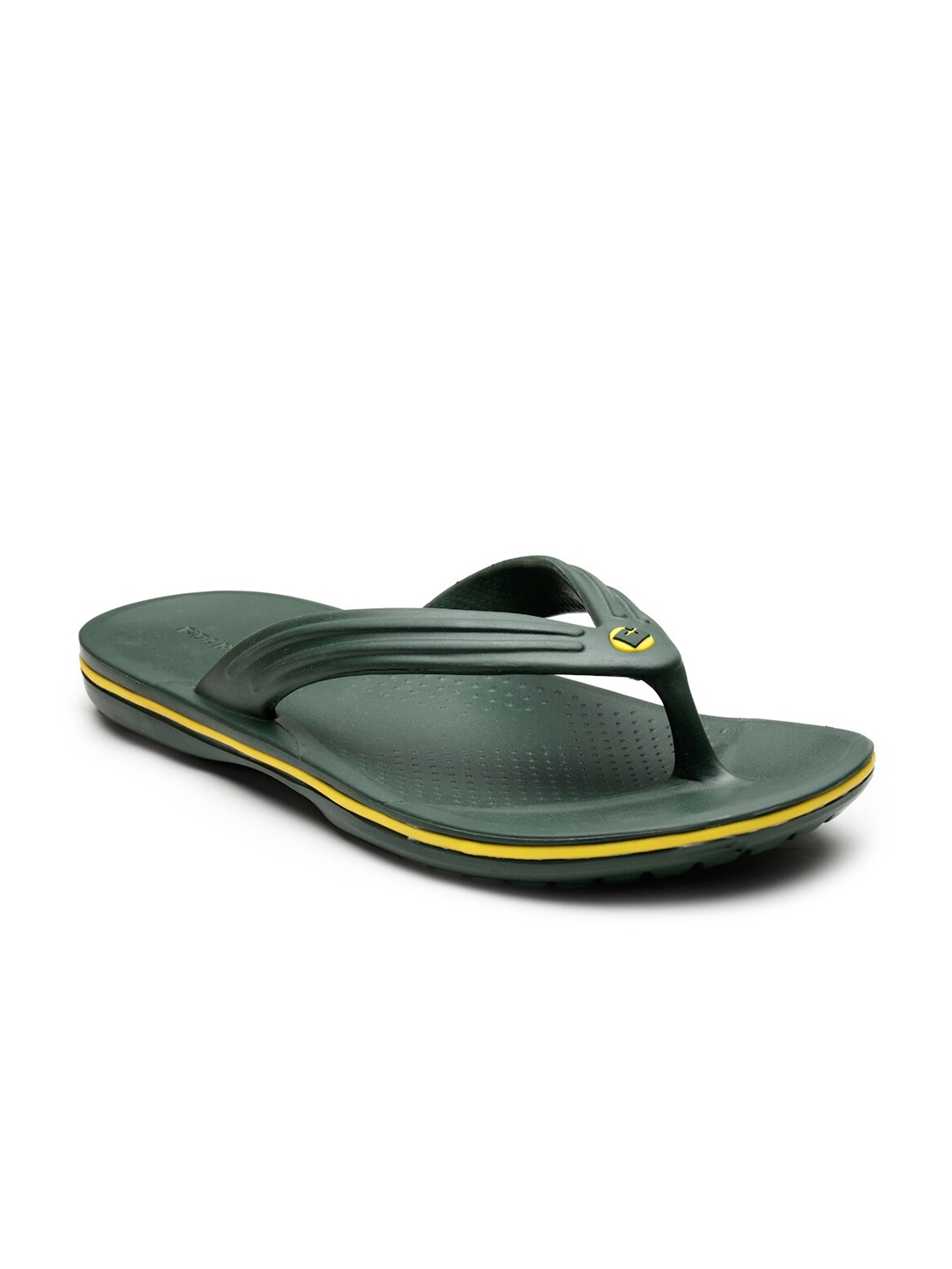 

DA NATURO ITALY Men Green & balsam green Rubber Thong Flip-Flops