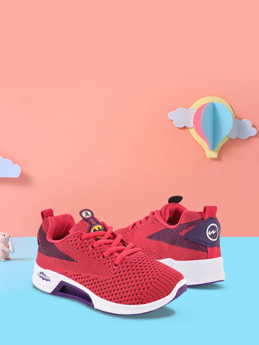 

Campus Unisex Kids Pink Mesh Running Shoes