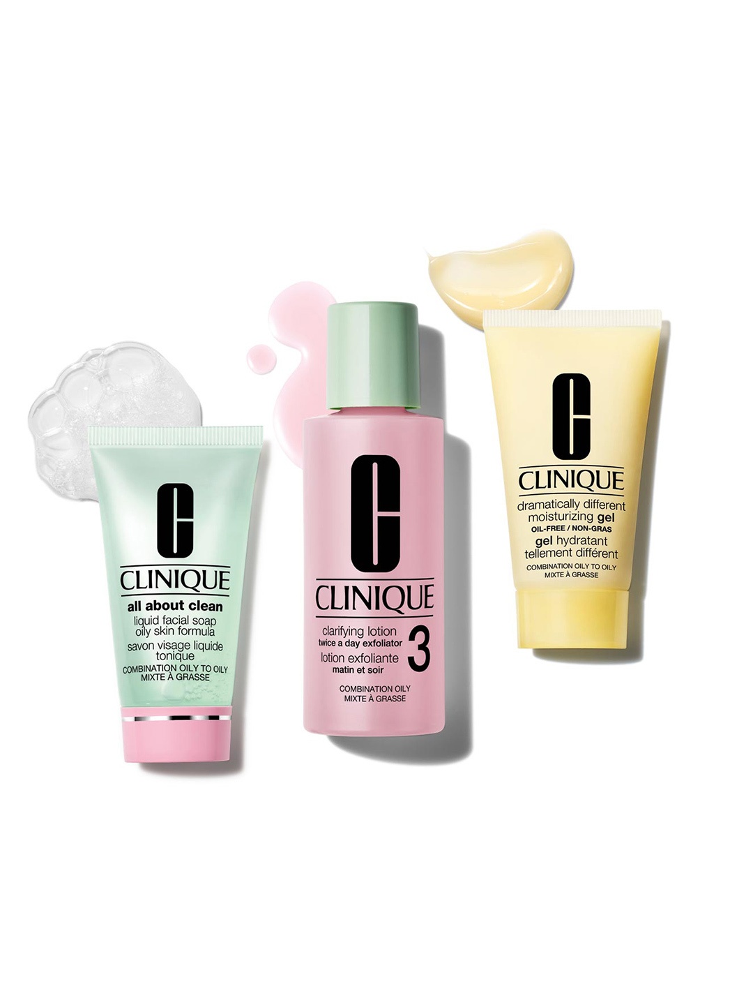 

Clinique Set of All About Clean Facial Soap + Clarifying Lotion + Moisturizing Gel, Green