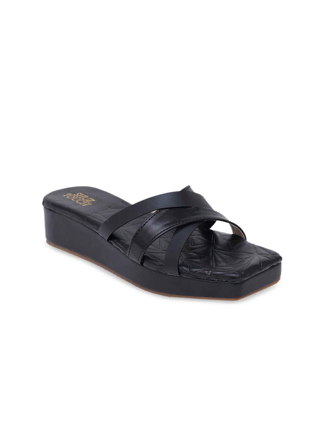

SHUZ TOUCH Black Flatform Heels