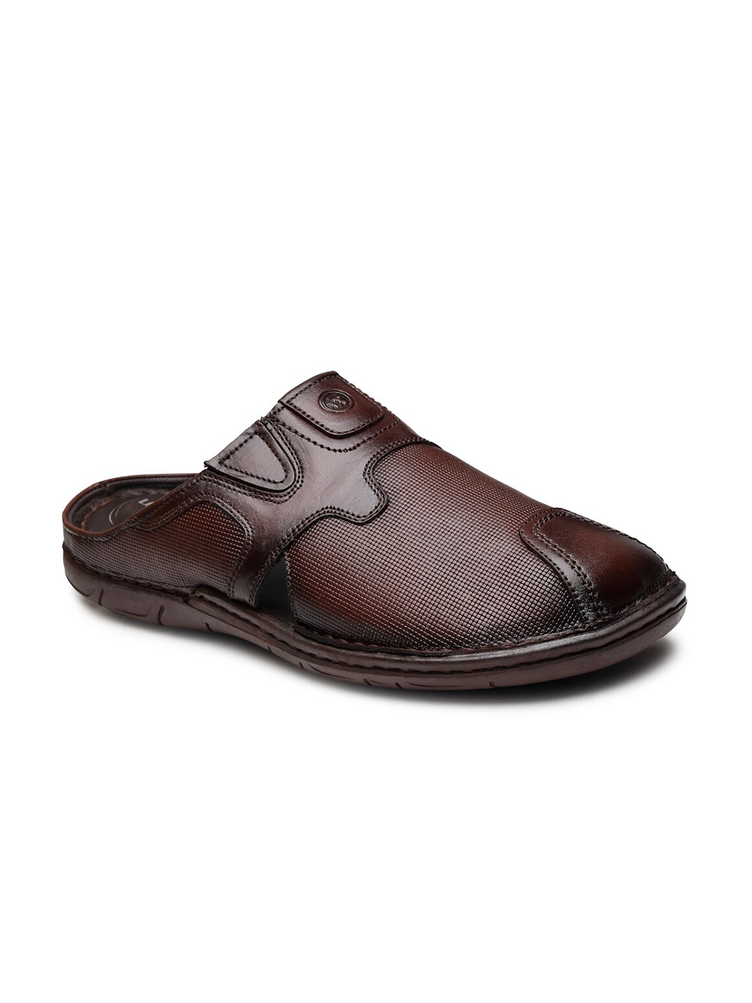 

VON WELLX GERMANY Men Brown Leather Comfort Sandals