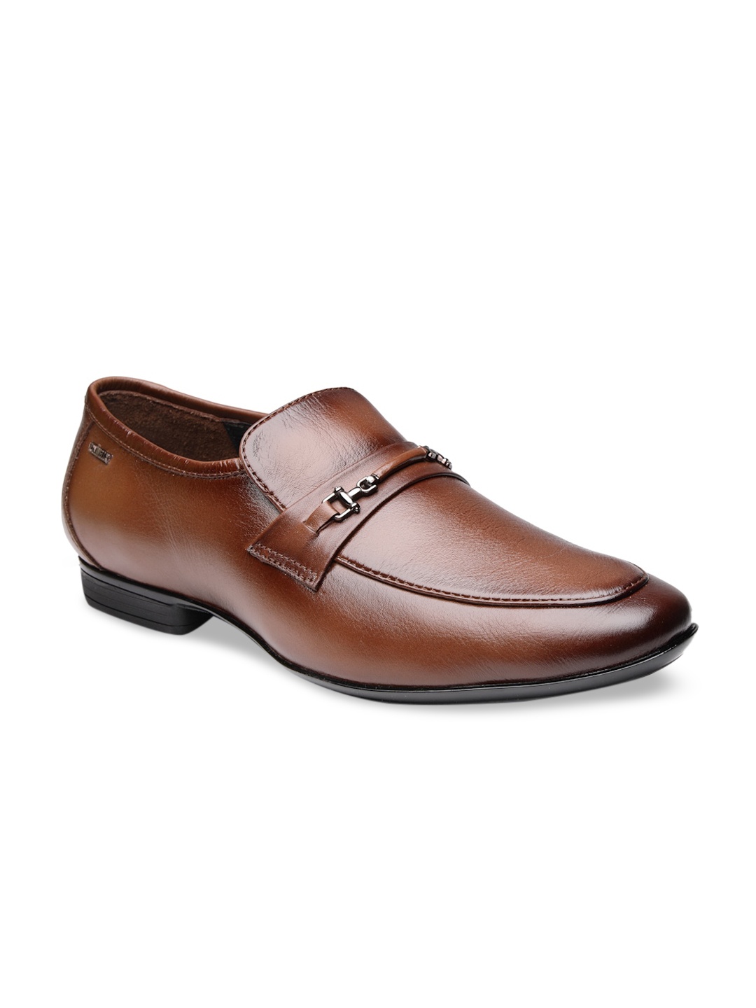 

VON WELLX GERMANY Men Tan Brown Solid Formal Leather Slip-Ons