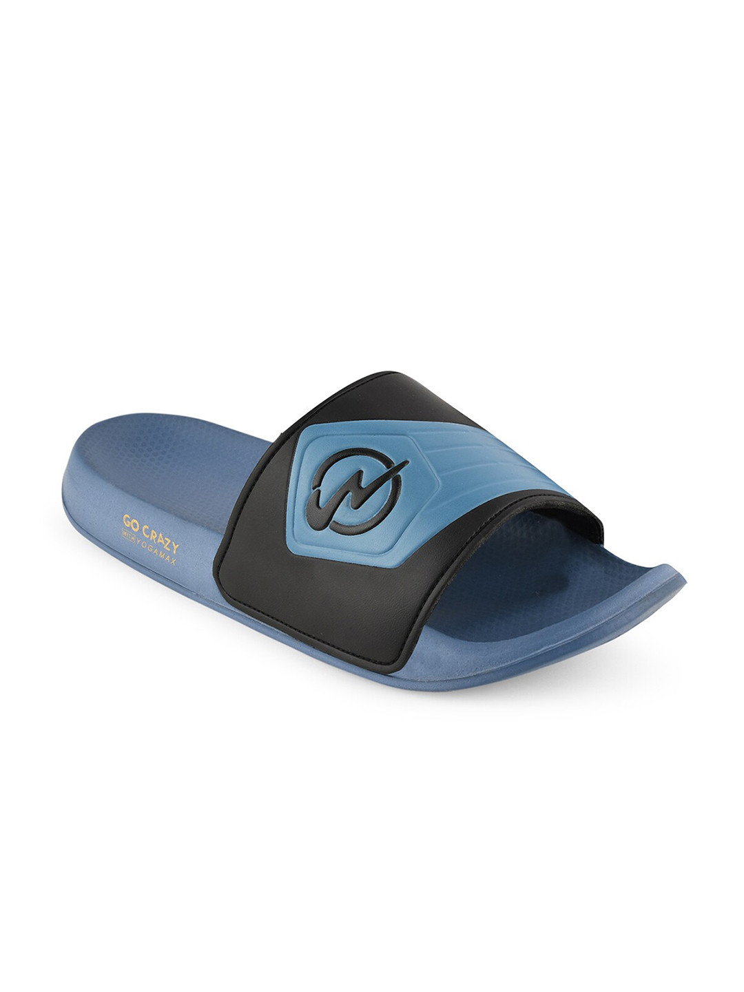 

Campus Men Blue & Black Printed Sliders