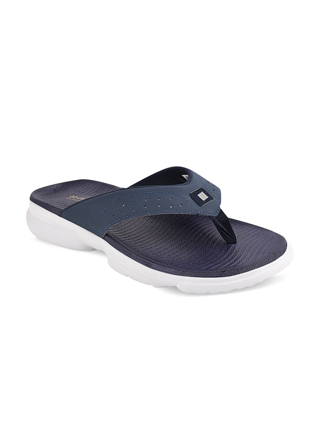 

Campus Men Navy Blue & White Thong Flip-Flops