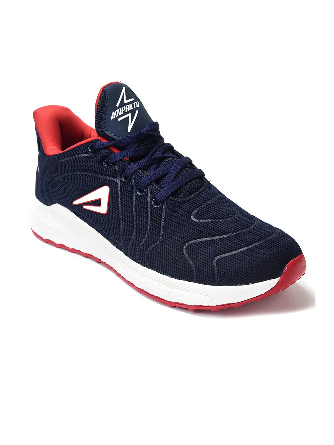 

IMPAKTO Men Blue Mesh Running Non-Marking Shoes