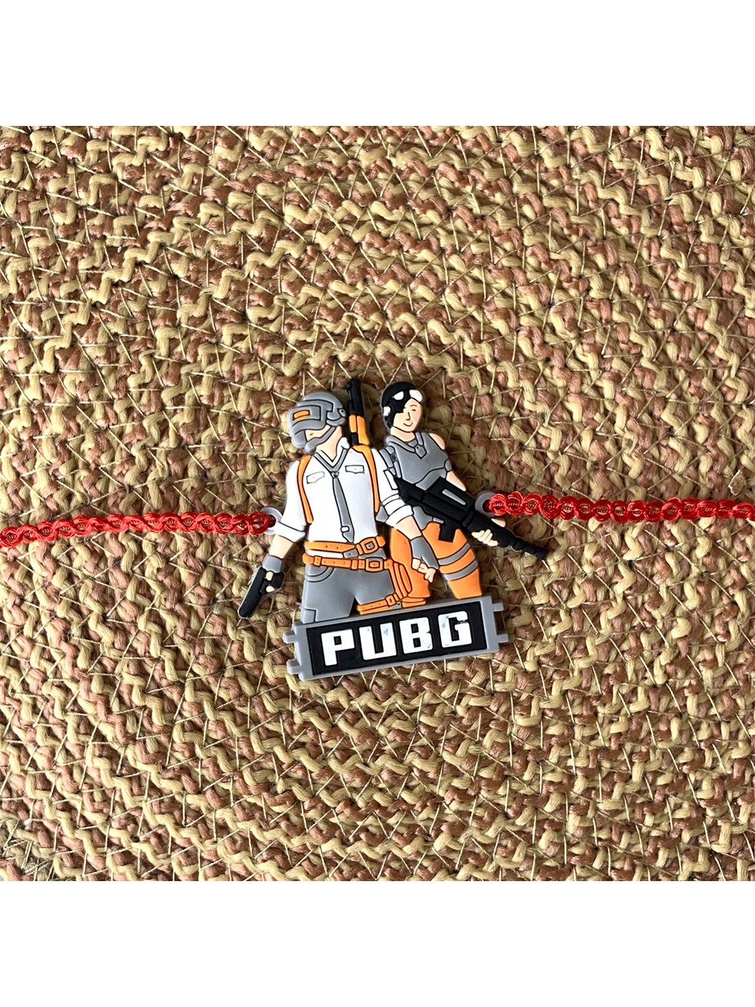 

I Jewels Men Multi-Colored Pub-G Tie-Up Rakhi