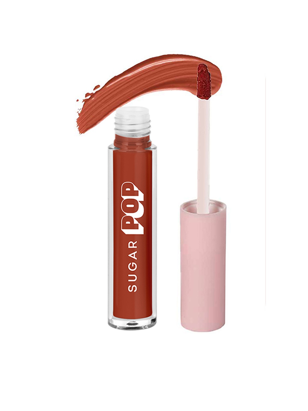 

SUGAR POP Non-Drying Transfer Proof Matte Finish Liquid Lipstick 2.5 ml - Mocha 04, Brown