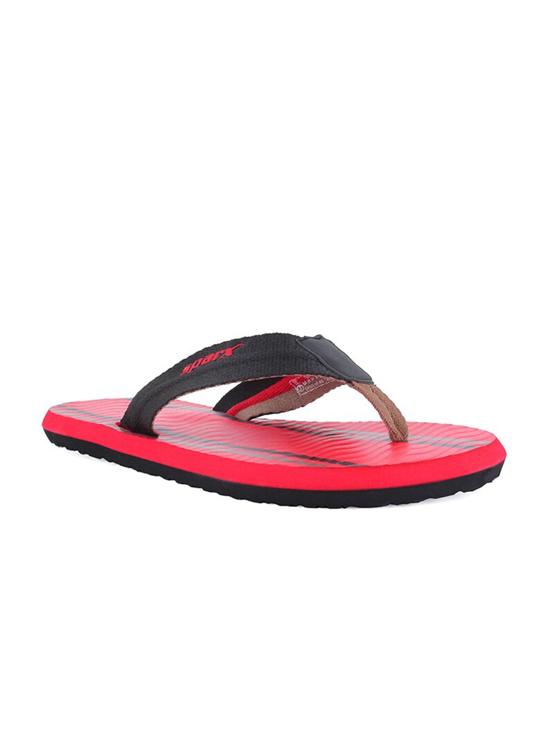 

Sparx Men Red & Black Printed Thong Flip-Flops