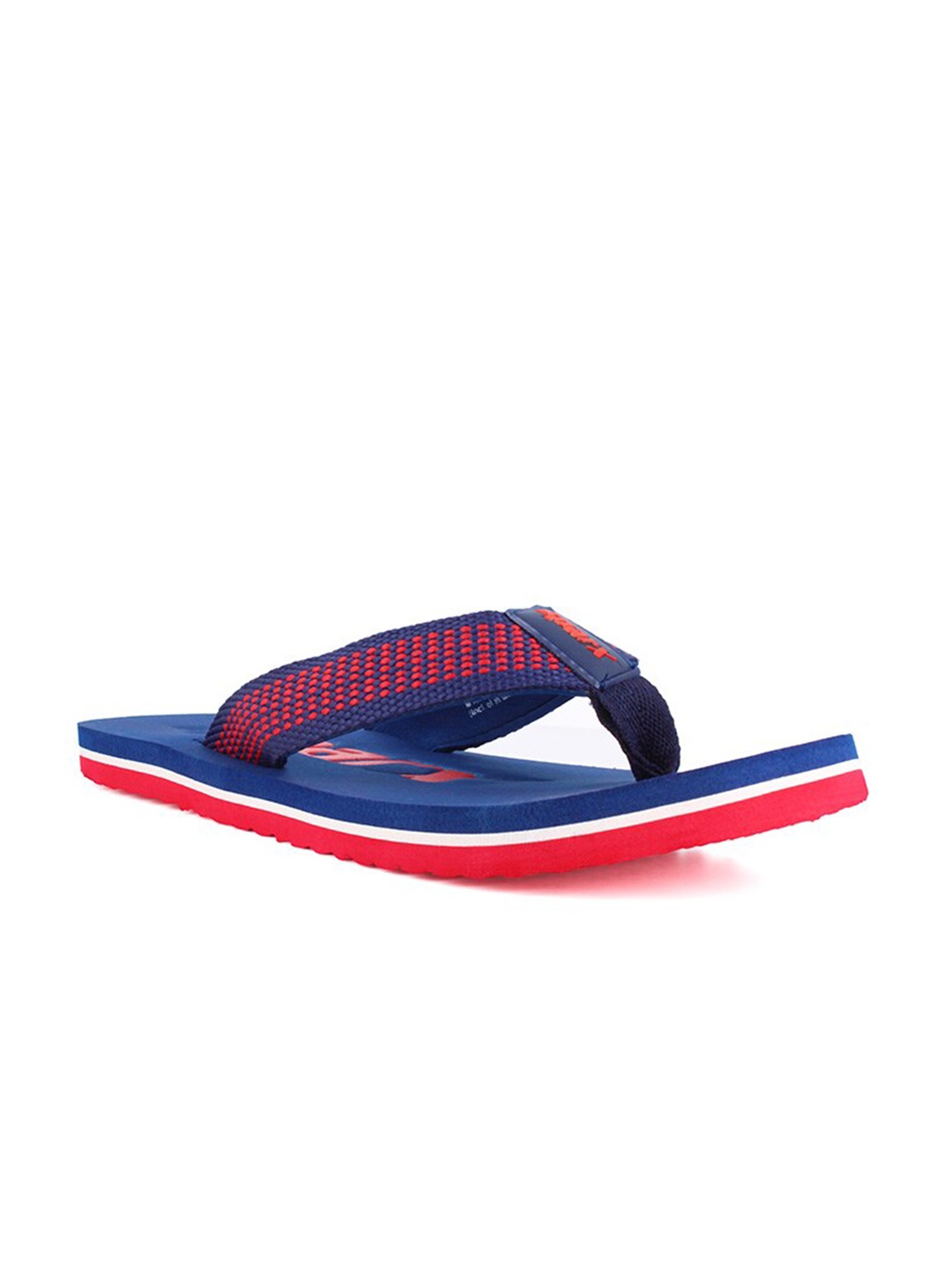 

Sparx Men Navy Blue & Red Printed Thong Flip-Flops