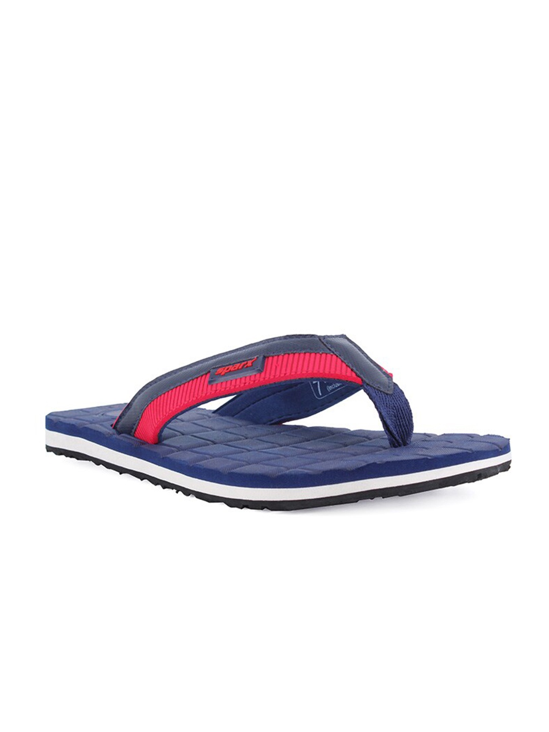 

Sparx Men Navy Blue & Red Printed Thong Flip-Flops