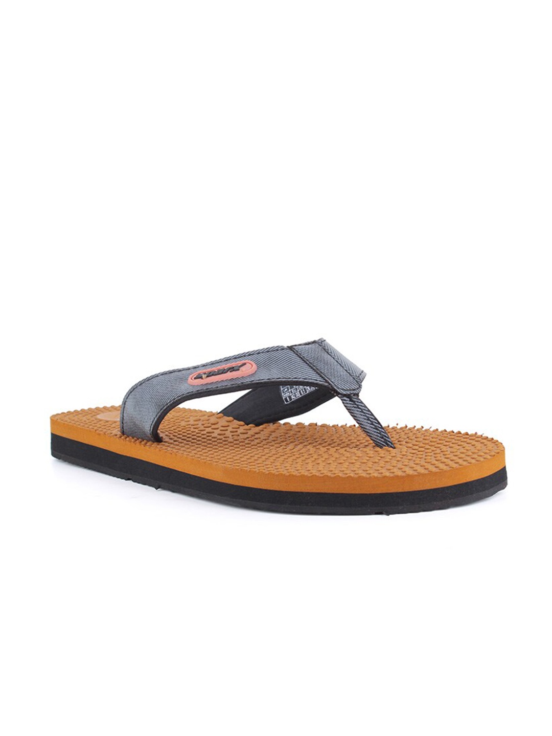 

Sparx Men Tan & Black Thong Flip-Flops