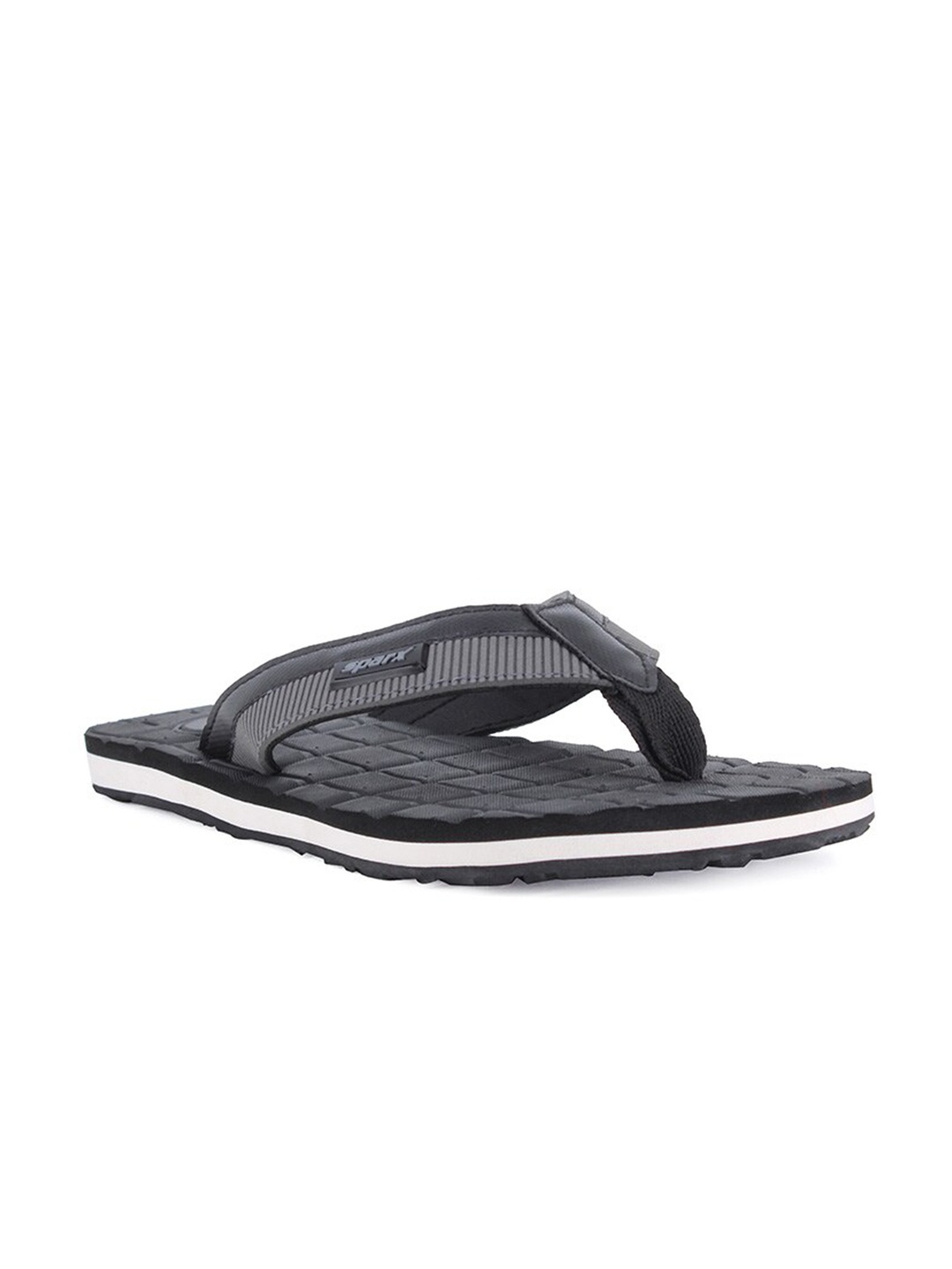 

Sparx Men Black & White Striped Thong Flip Flops