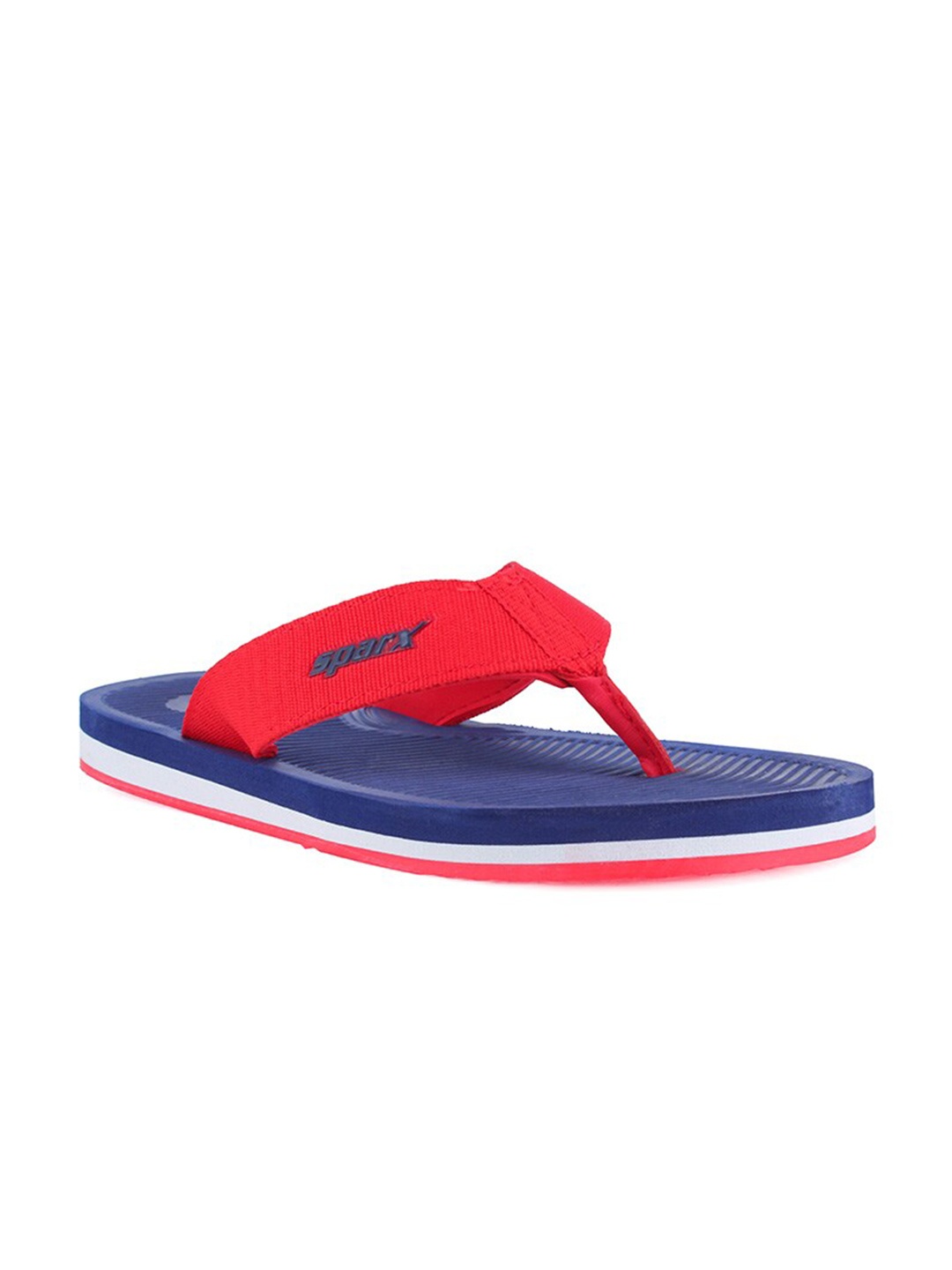 

Sparx Men Navy Blue & Red Printed Thong Flip-Flops