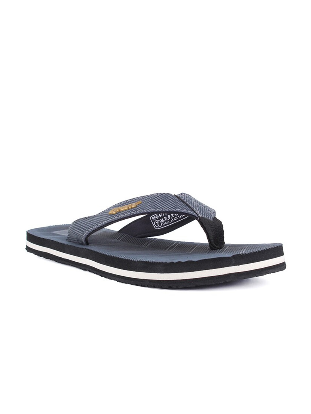 

Sparx Men Black & White Printed Rubber Thong Flip-Flops