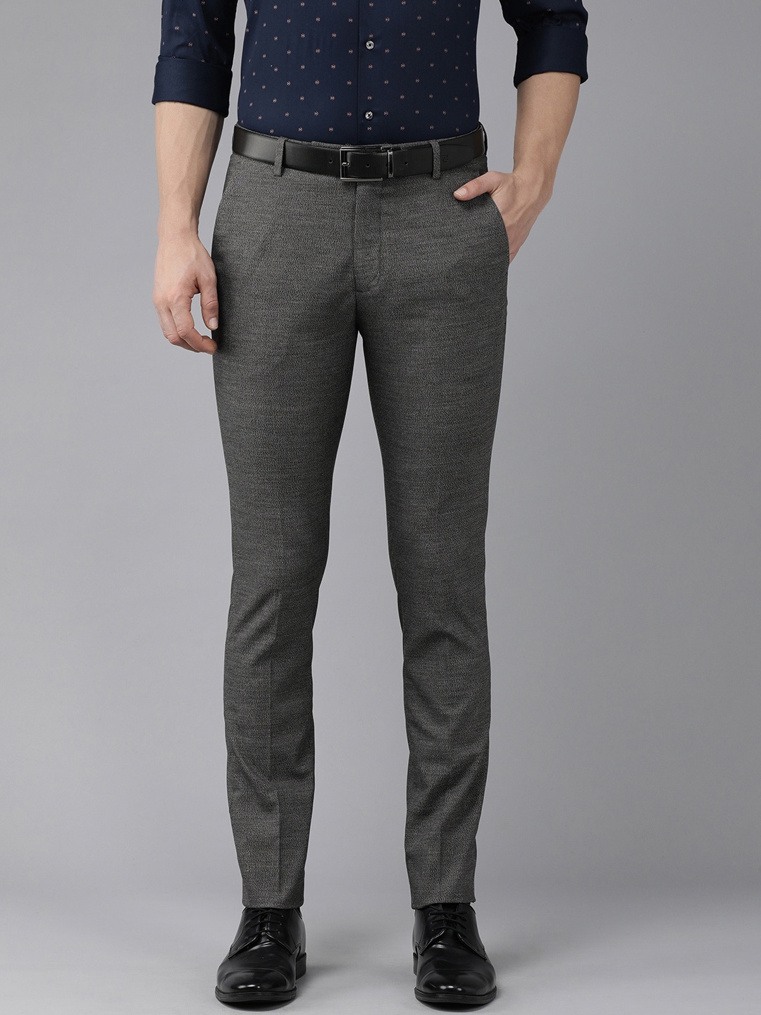 

Arrow Men Grey Super Slim Fit Formal Trousers