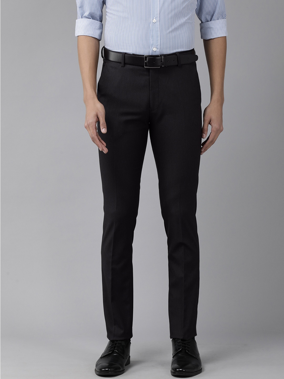 

Arrow Men Black Super Slim Fit Formal Trousers