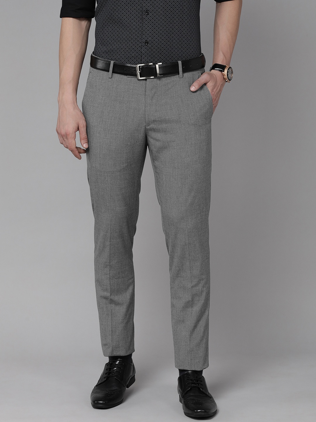

Arrow Men Grey Hudson Tailored Trousers