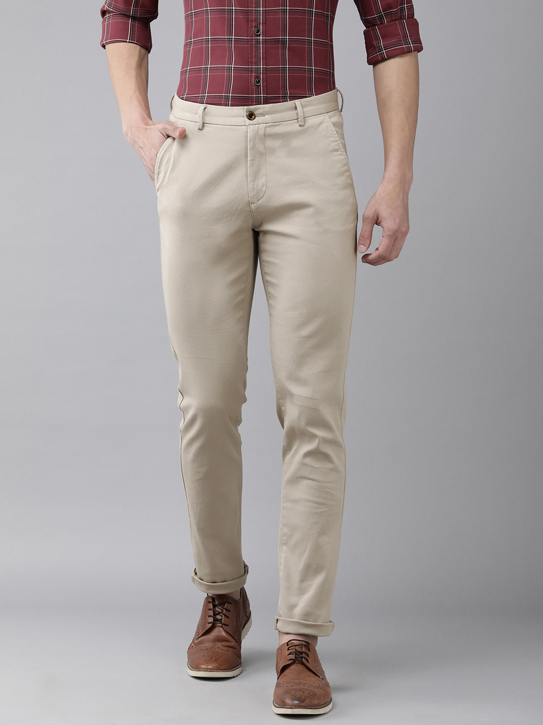 

Arrow Sport Men Beige Original Slim Fit Trousers
