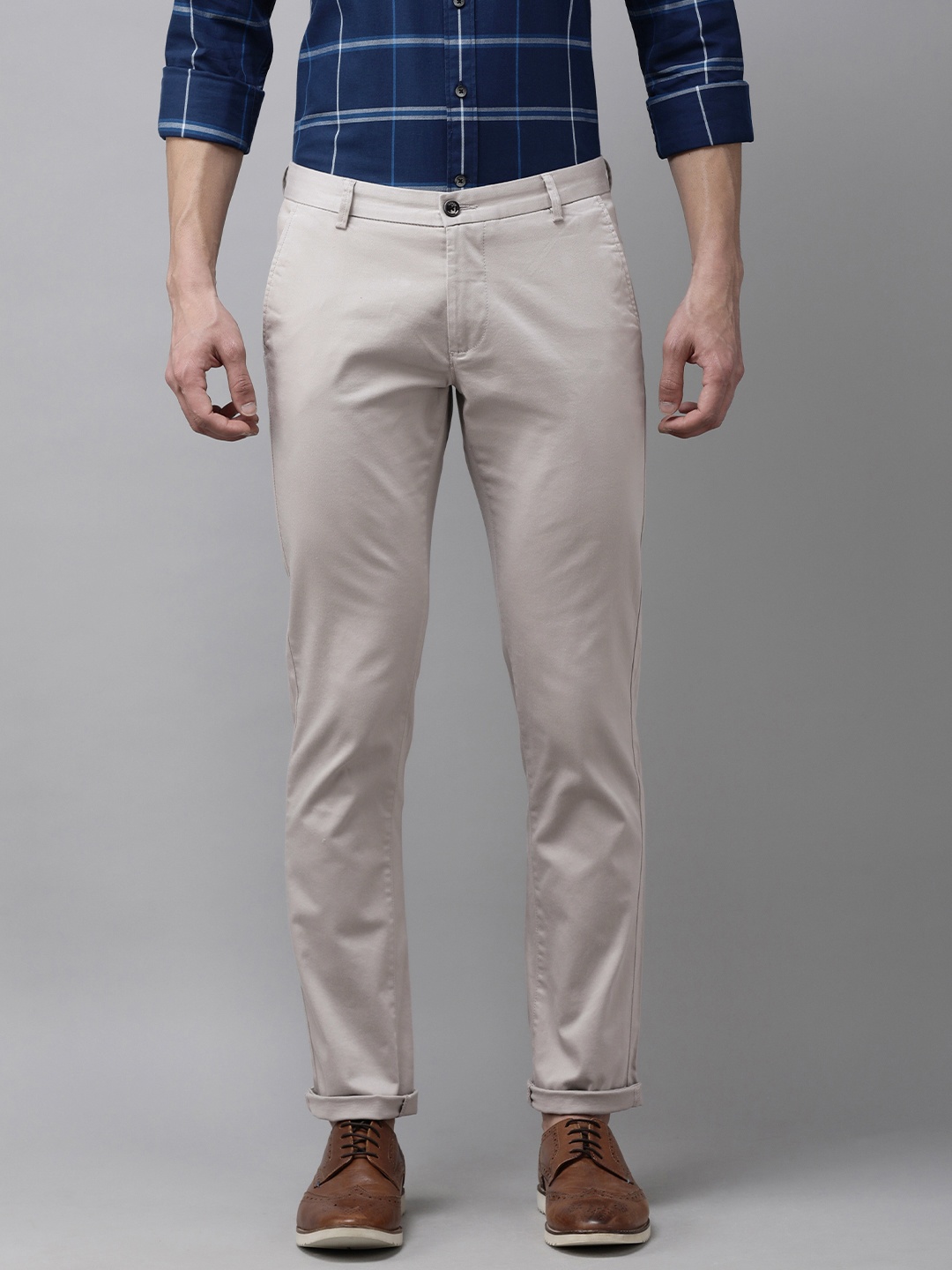 

Arrow Sport Men Grey Slim Fit Trousers