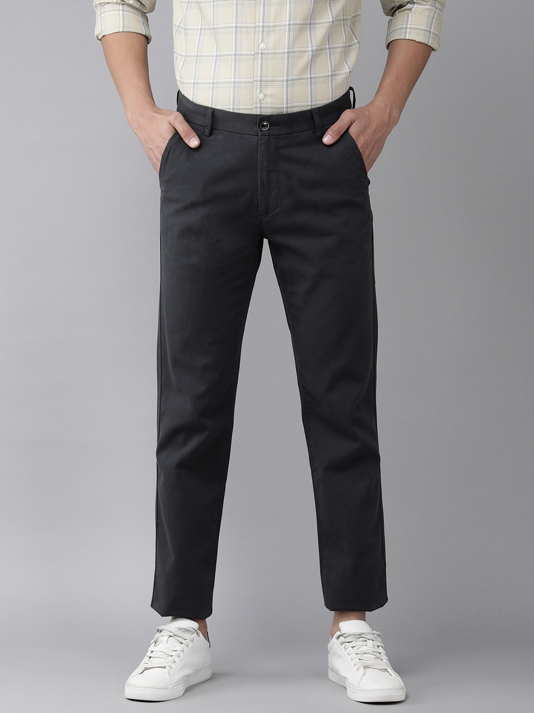 

Arrow Sport Men Navy Blue Original Slim Fit Trousers