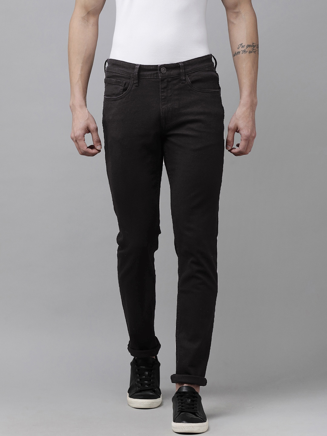 

Arrow Sport Men Black Original Slim Fit Solid Stretchable Jeans