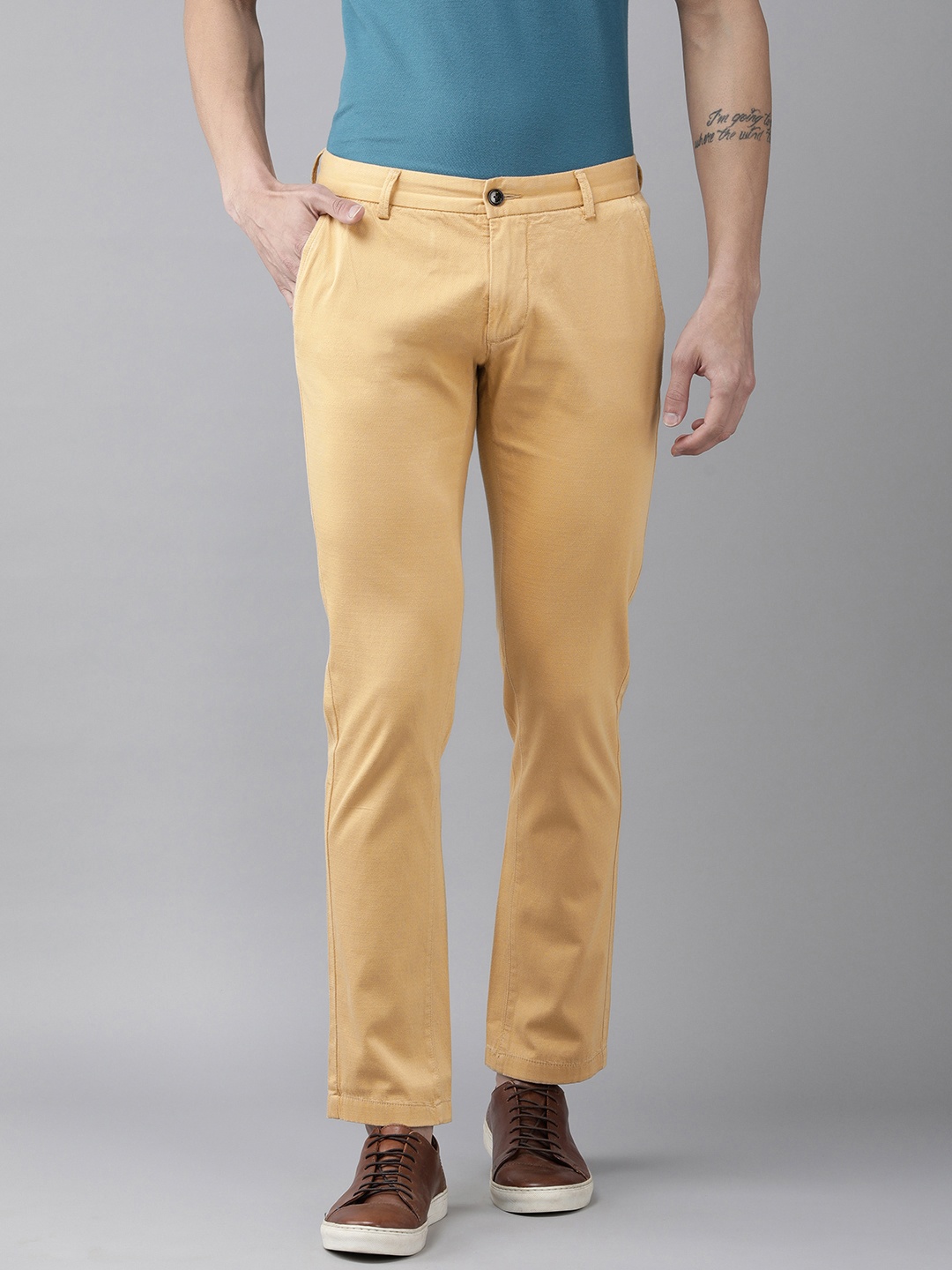 

Arrow Sport Men Khaki Original Slim Fit Trousers