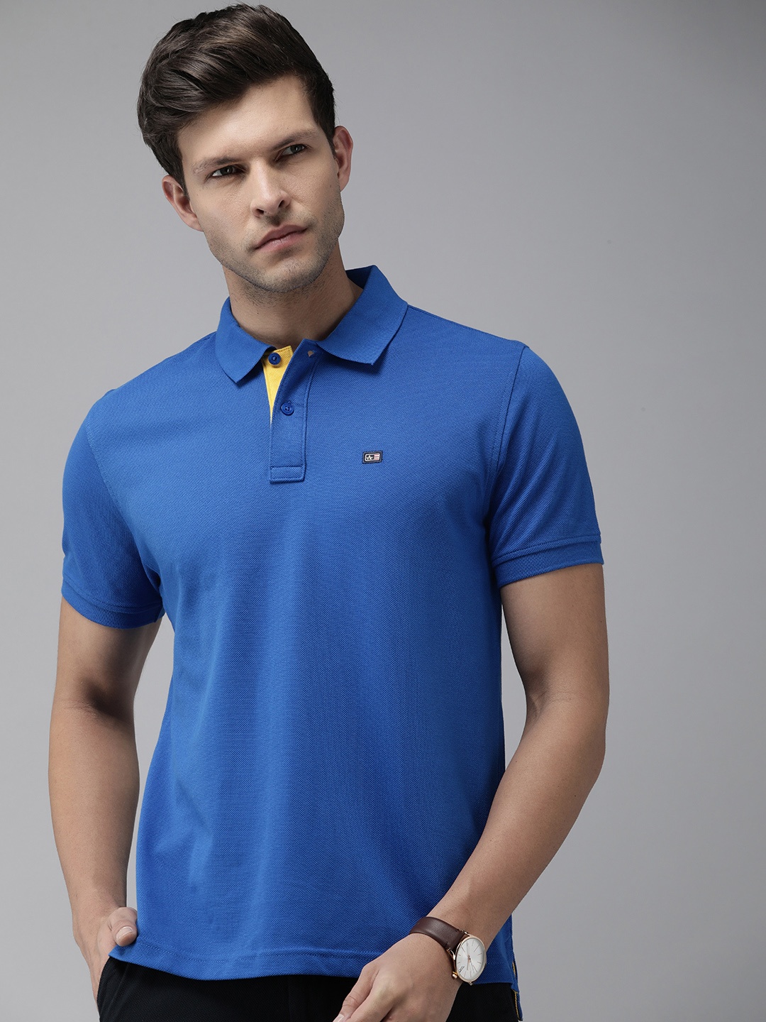 

Arrow Polo Collar T-shirt, Blue