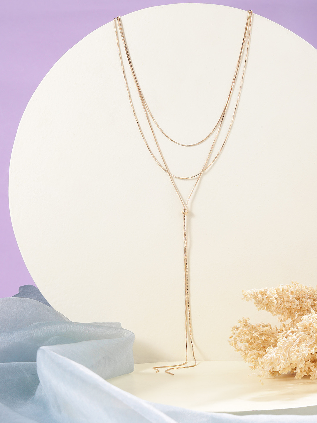 

bebe Gold-Toned Multi-Layered Necklace