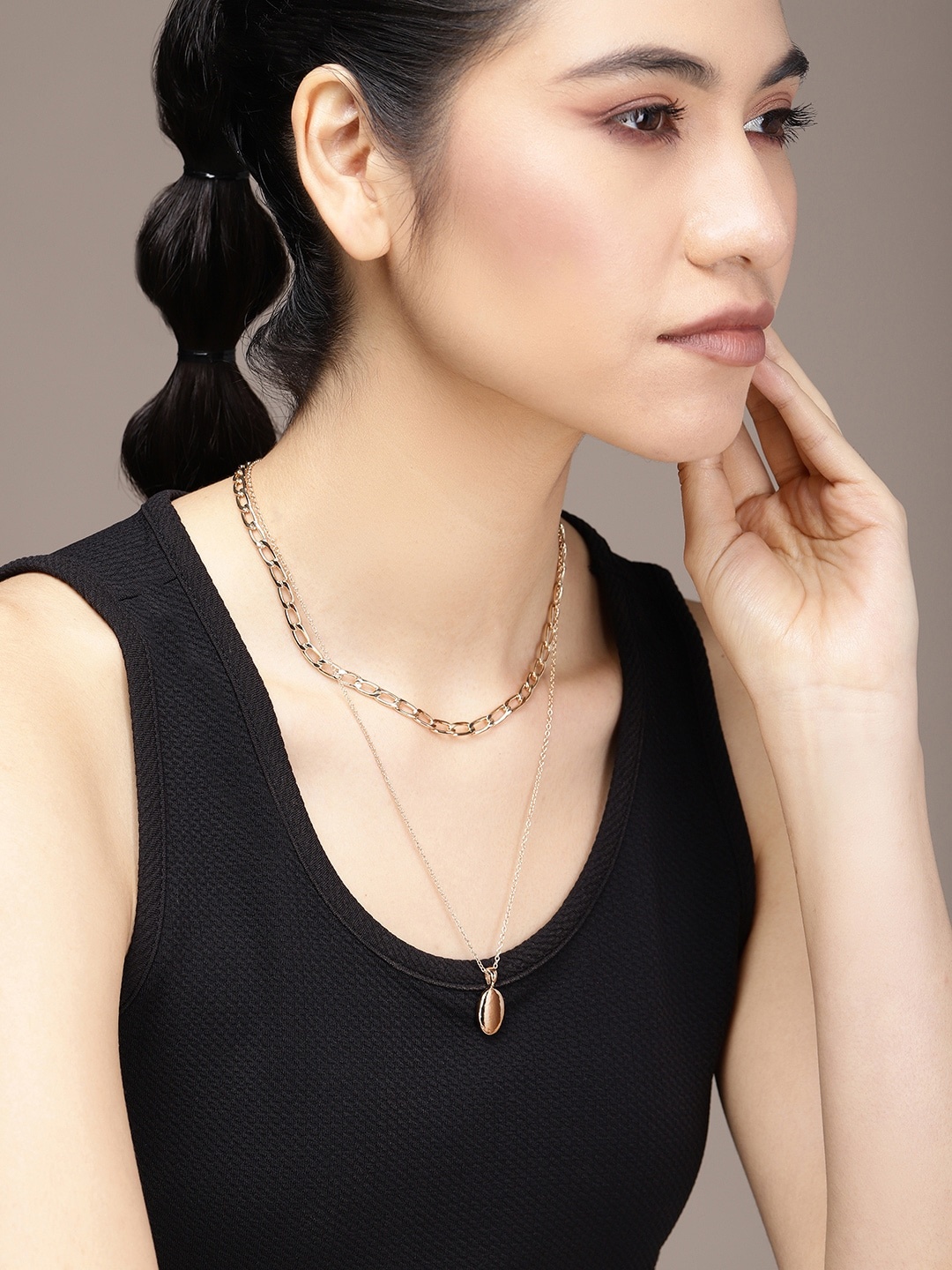 

bebe Women Gold-Toned Layered Necklace
