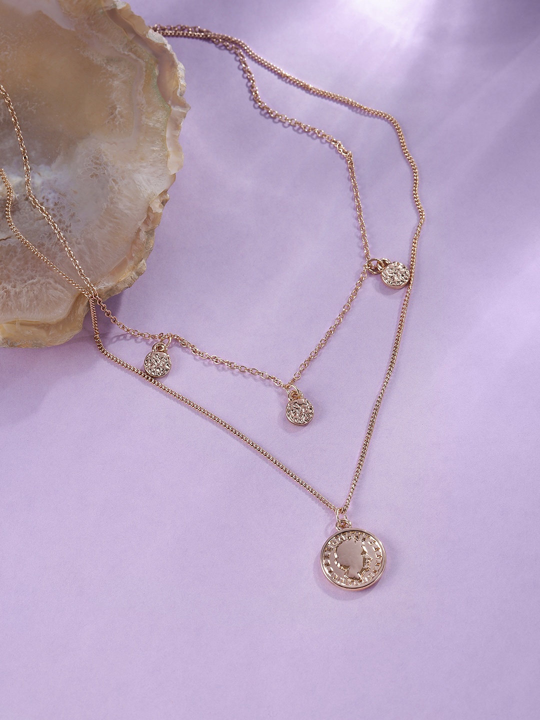 

bebe Gold-Toned Layered Necklace