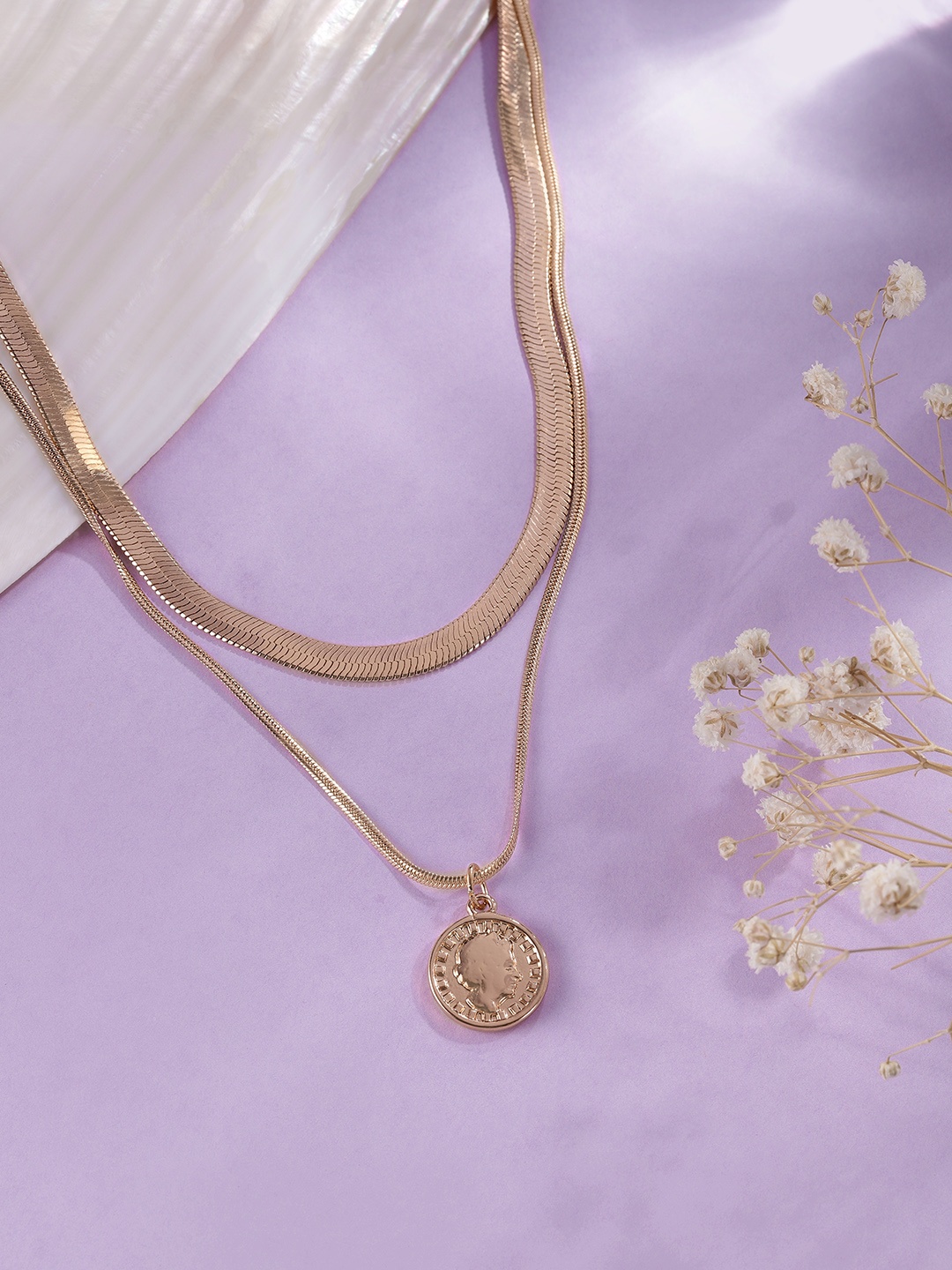 

bebe Gold-Toned Layered Necklace