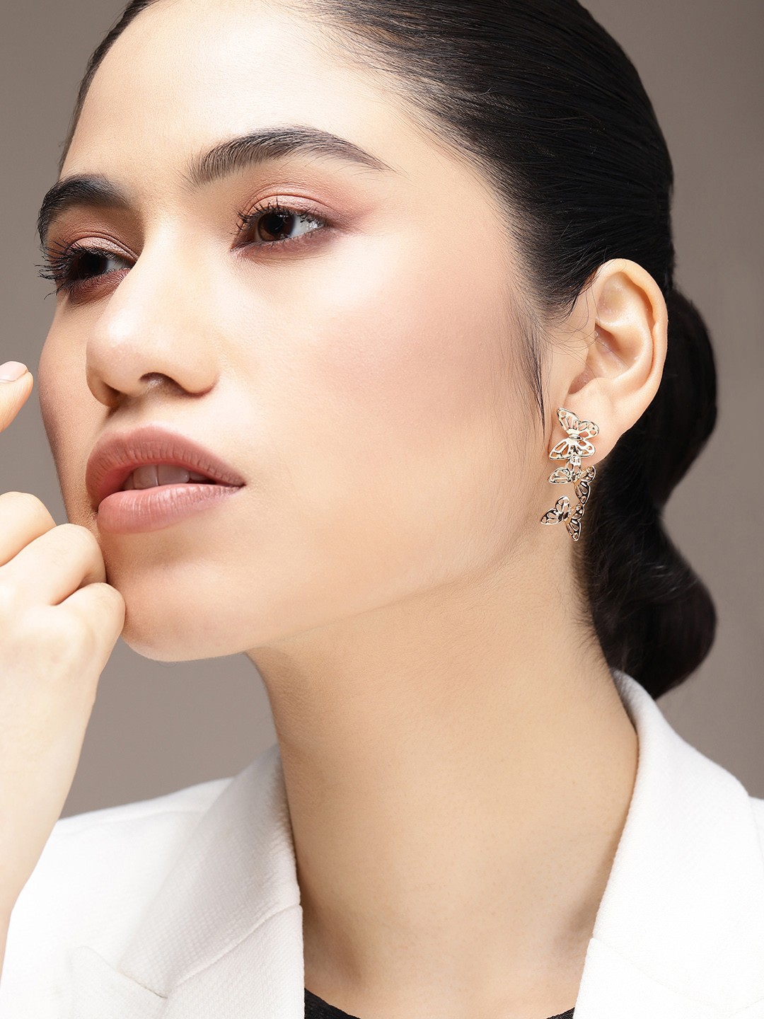 

bebe Gold-Toned Contemporary Drop Earrings