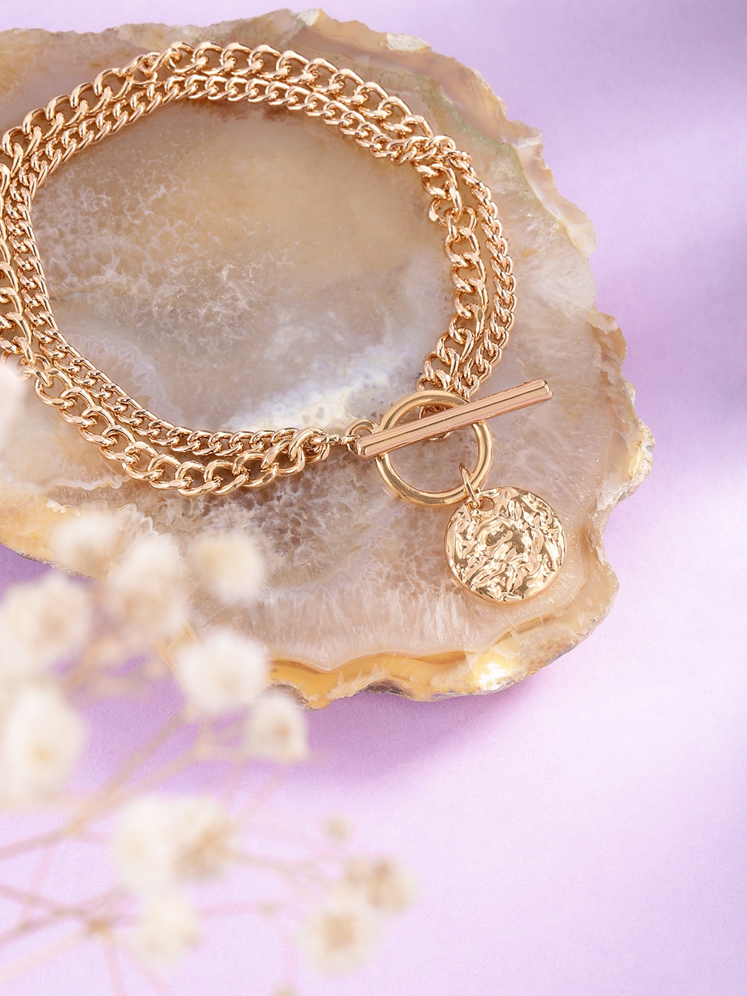 

bebe Women Gold-Toned Link Bracelet