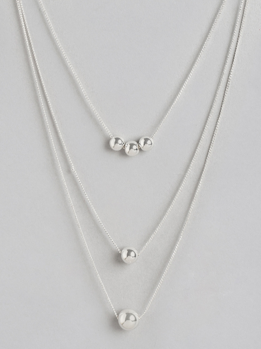 

bebe Silver-Plated Layered Necklace