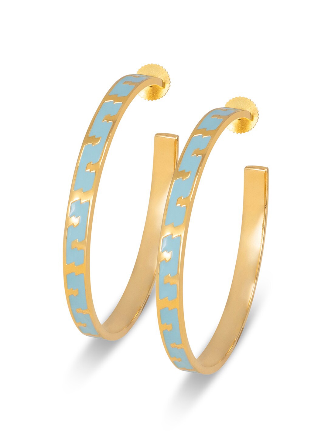 

MNSH Gold-Toned Contemporary Hoop Earrings
