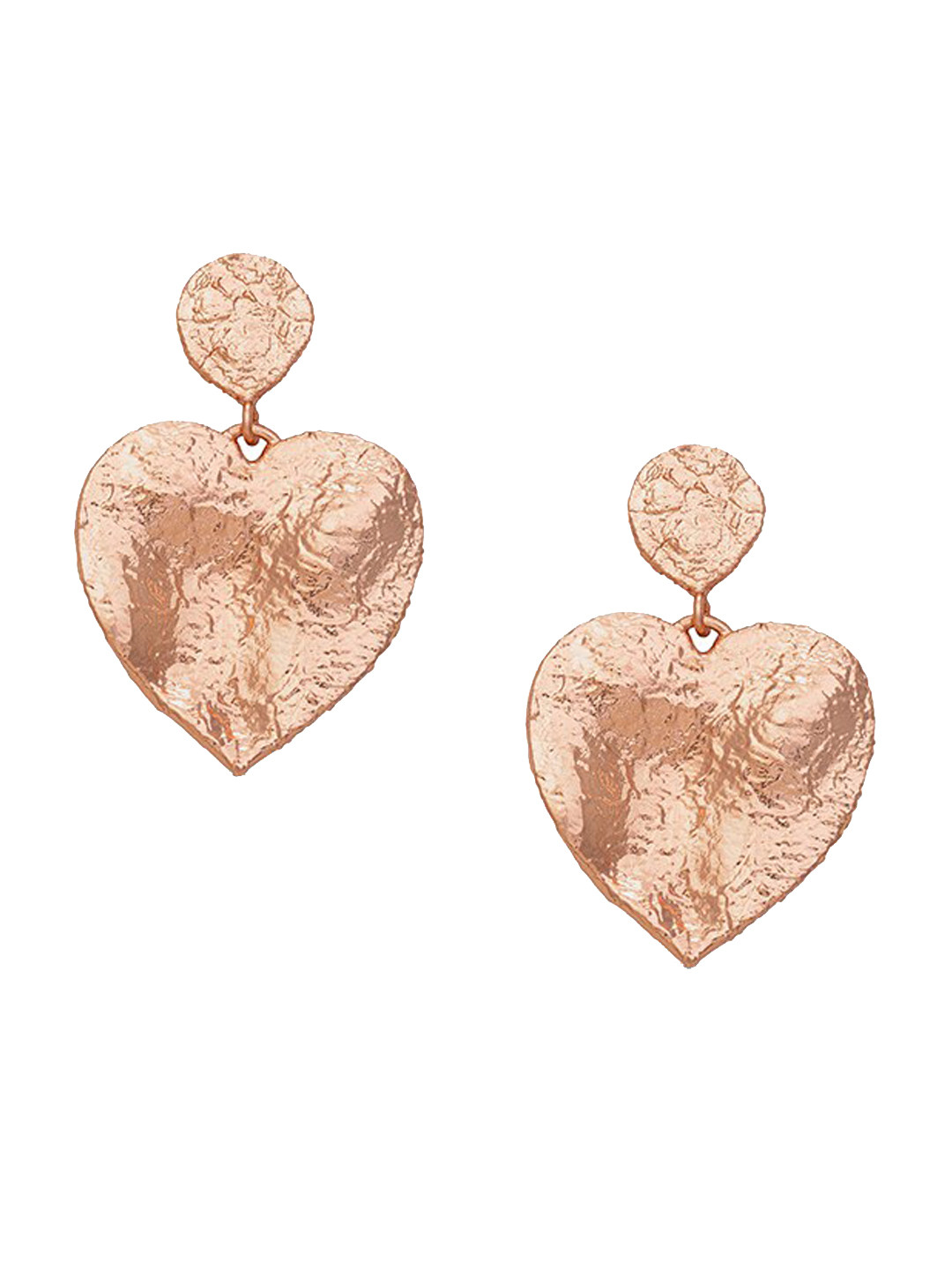 

MNSH Gold-Toned Contemporary Drop Earrings