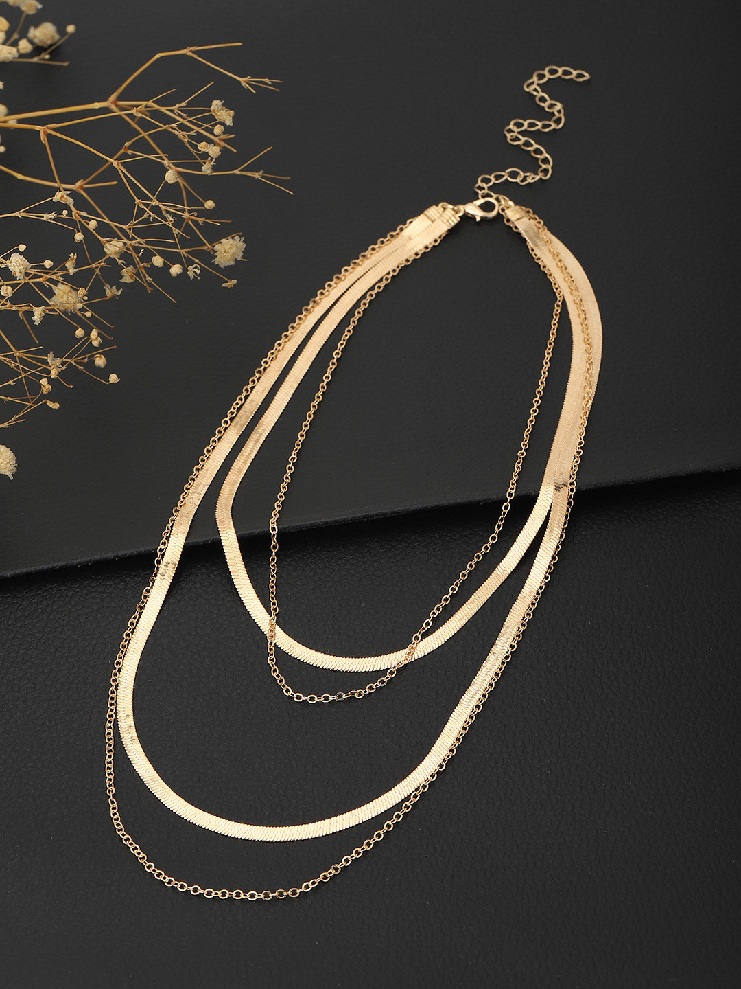 

Carlton London Rose Gold-Plated Layered Necklace