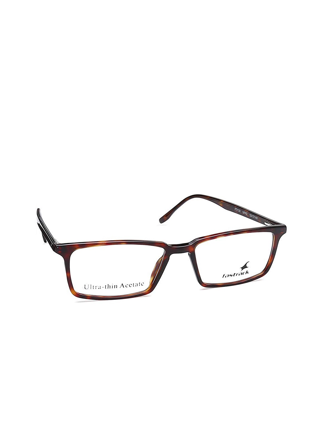 

Fastrack Unisex Brown & Yellow Full Rim Rectangle Frames