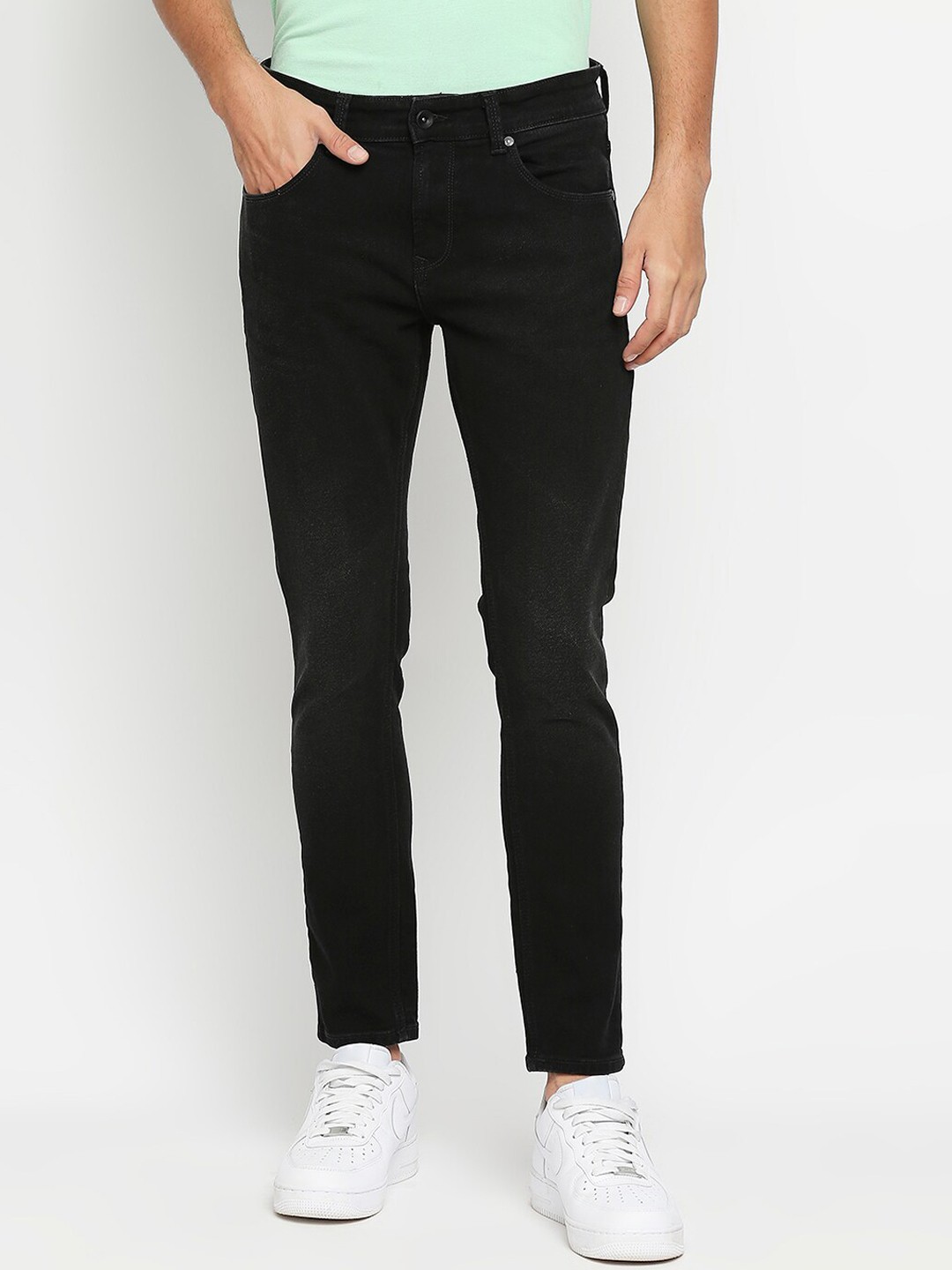 

SPYKAR Men Black Slim Fit Cotton Jeans